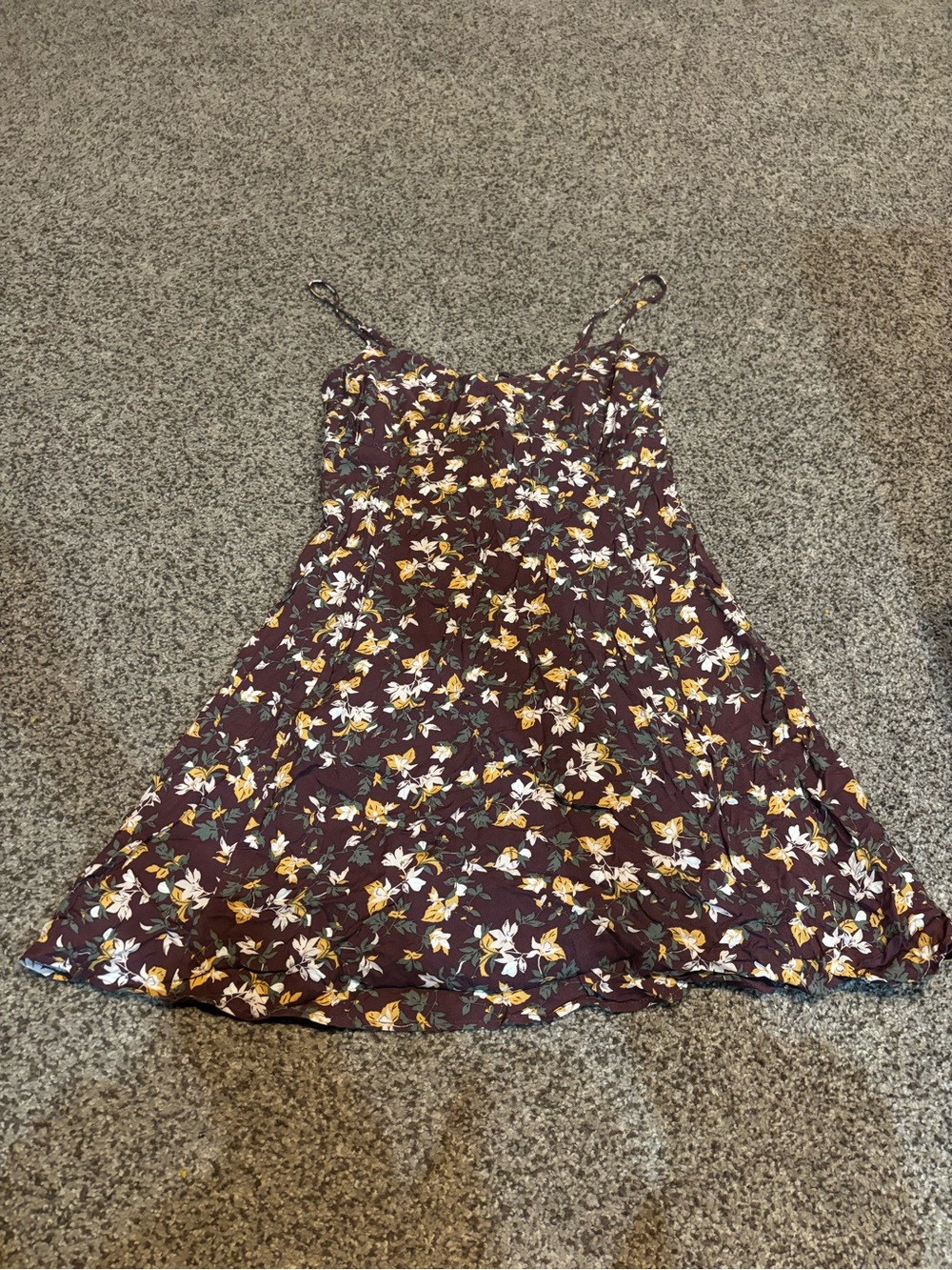 Plum floral dress
